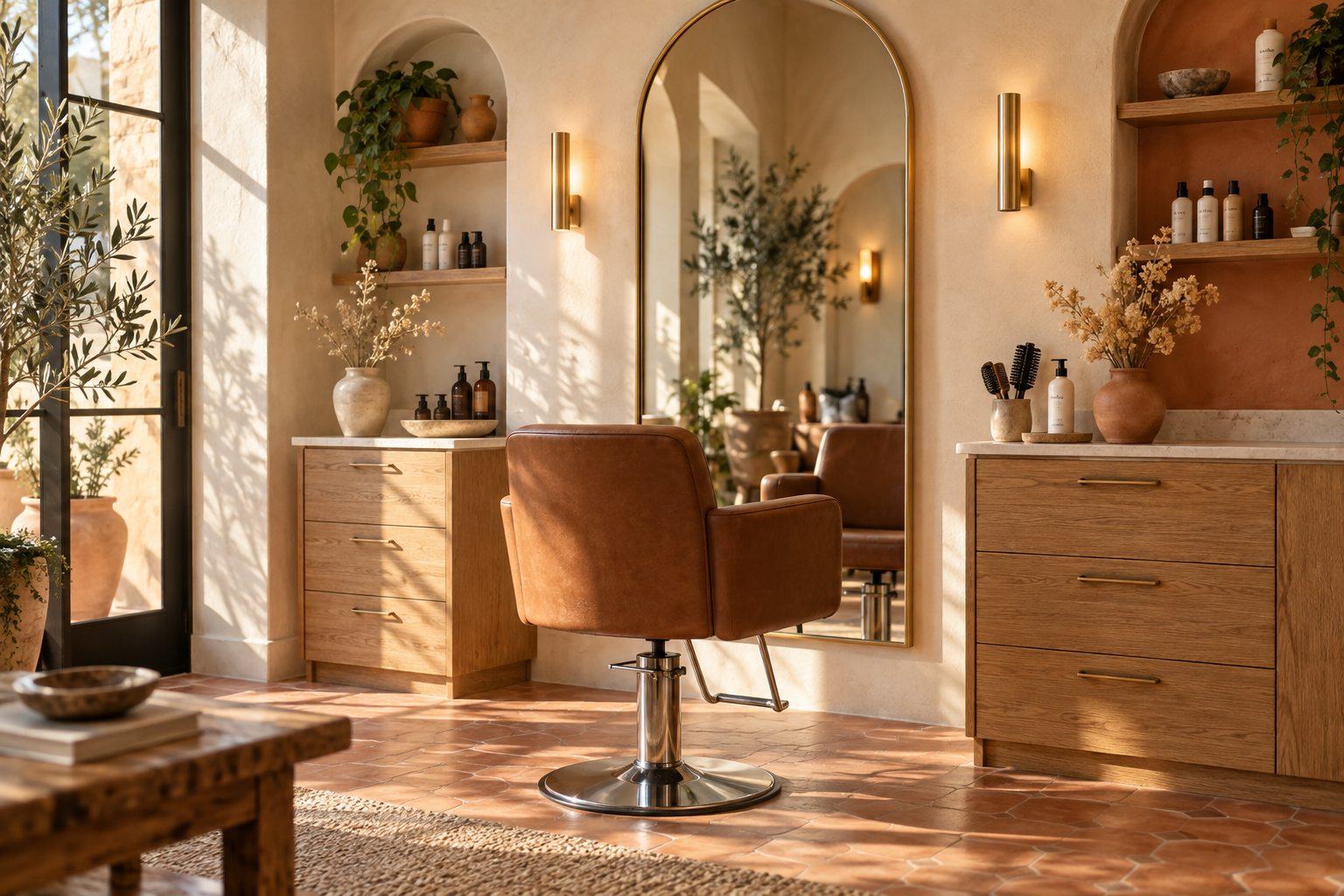 Interior de Lino Estudio, peluquería de ejemplo